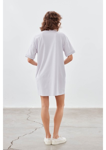 Kadın Pamuklu Pique Cepli Kısa Kollu Elbise fırsatları