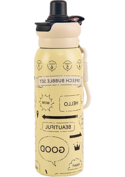 Yüksek Değerli Paslanmaz Çelik Çift Içimli Yalıtımlı Dak, Taşıma Ipi Pipetli Taşınabilir Su Dakları (Yurt Dışından)