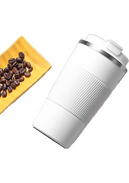 304 Paslanmaz Çelik Kahve Kupa Araba Iş Silikon Kol Hediye Kupa Çift Katmanlı Yalıtımlı Kupa (Yurt Dışından)