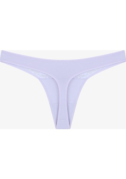 Soft Harmony Pamuklu Lace Detailed Çok Renkli 3lü Tanga Külot