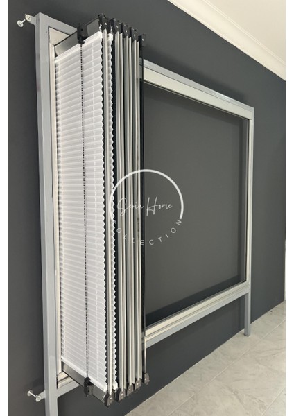 Katlanabilir Cam Balkon Plise Perde Beyaz (Kancalı Veya Vidalı Sistem) fırsatları