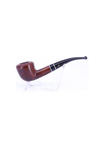 Şahin Sarı Yıldız Half Bent Dublin 9mm. Filtreli Ebonit Saplı Pipo - 296