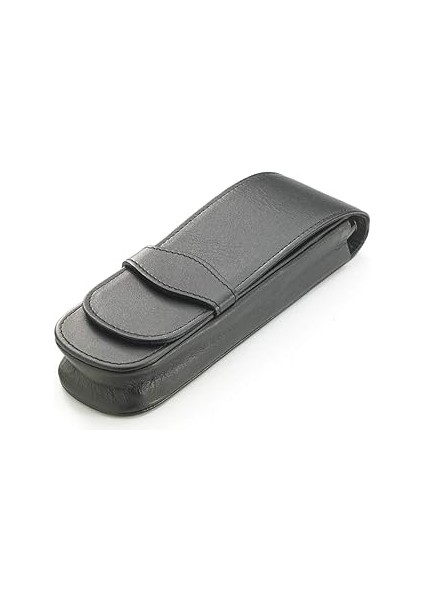 Diplomat Deri Çanta 2 Kalemler Için, Siyah