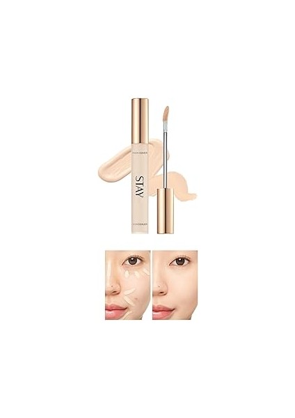 İnce Dokulu Pürüzsüz Görünüm Sağlayan Concealer Stay Tip Concealer High Cover 21P(FAIR)