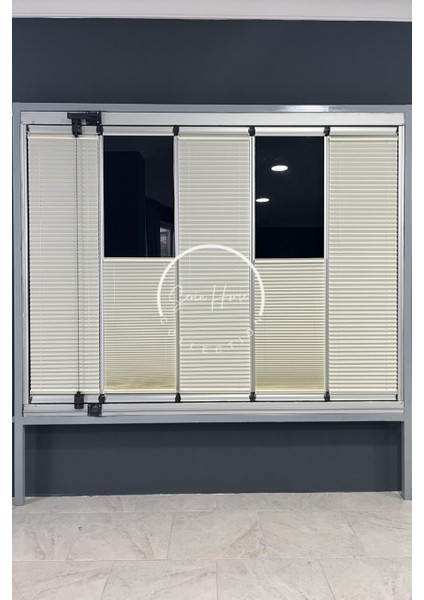 Katlanabilir Cam Balkon Plise Perde Krem (Kancalı Veya Vidalı Sistem) indirimleri