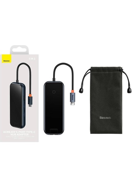 Yesnıce 5 Portlu Type-C Hub/type-C To Usb3.0*2+Usb2.0*1+Type-C Pd&data * 1+RJ45*1 Laptop Macbook Uyumlu M1/m2/m3/m4 Pro Tam Uyumlu indirimleri