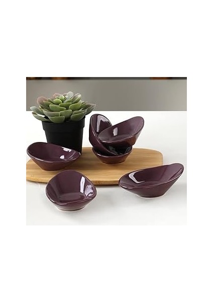 Keramika Mor Dalga Çerezlik/sosluk 12 cm 6 Adet