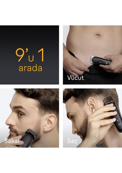 Hepsi Bir Arada Series 5, 9’u 1 Arada Tıraş Kiti, Keskin Bıçak, Vücut Tıraşı AIO5540