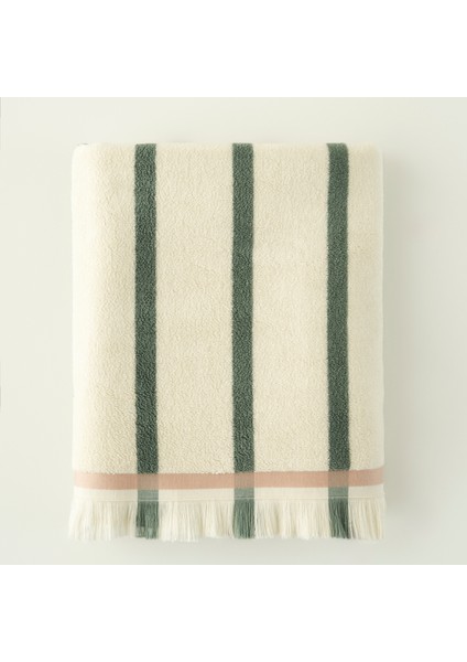 %100 Pamuk Ella Banyo Havlusu Yeşil (90X150 Cm)
