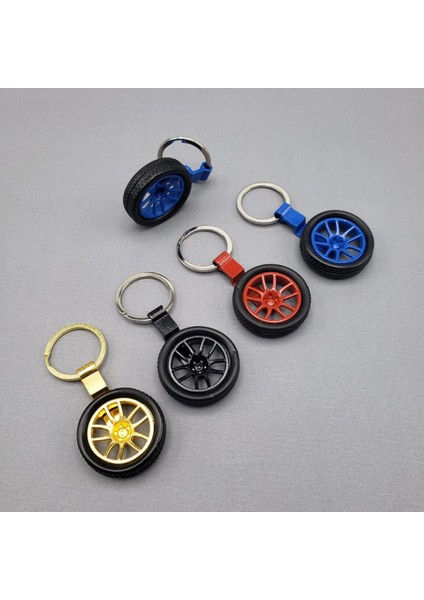 Tekerlek Tasarımlı Anahtarlık 8 cm