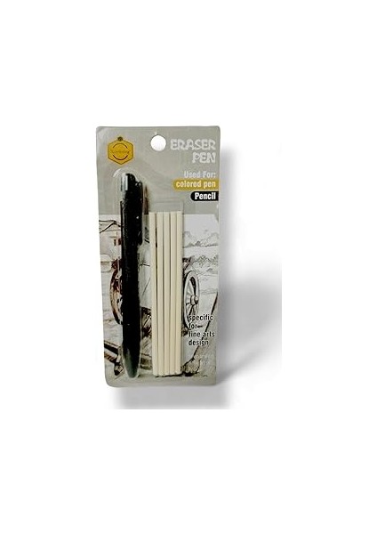 Keepsmiling Değiştirilebilir Yedek Lastik Bantlı Mekanik Silgi Kalemi, 5 Parça