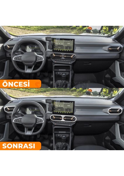 Renault Duster Krom Havalandırma Çerçevesi 3 Prç. 2024 Üzeri A+ Kalite