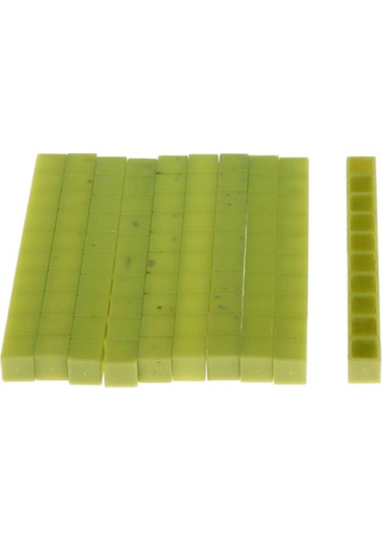 10 Montessori Matematik Blokları Çocuk Eğitici Oyuncak Yeşil (Yurt Dışından)