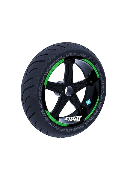 Double Stripe Jant Şeridi Sticker Reflektif, Floresan, Renkler Çınar Extreme