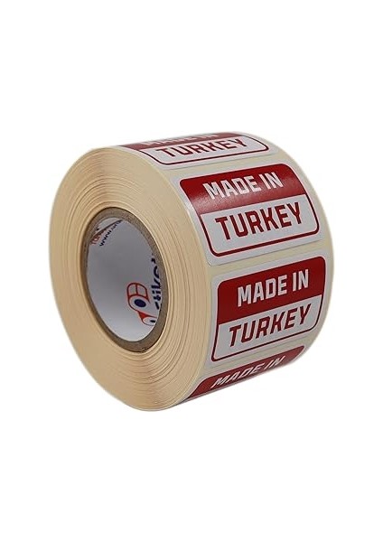 Hazır Etiketler , Hazır Al Hızlı Al Made In Turkey Etiketi, 50MM x 30MM Ölçüsünde 1000 Adet 40MM Ku