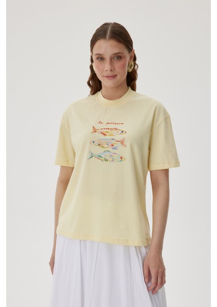 Le Poısson Baskılı T Shırt fiyatları