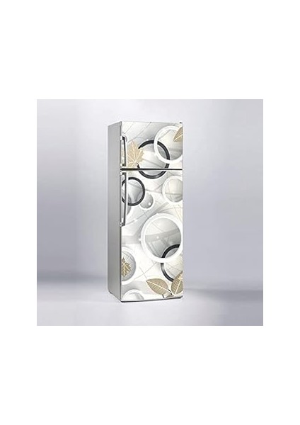 Buzdolabı Sticker Kaplama Dolap Kaplama Etiketi Yuvarlak Yaprak