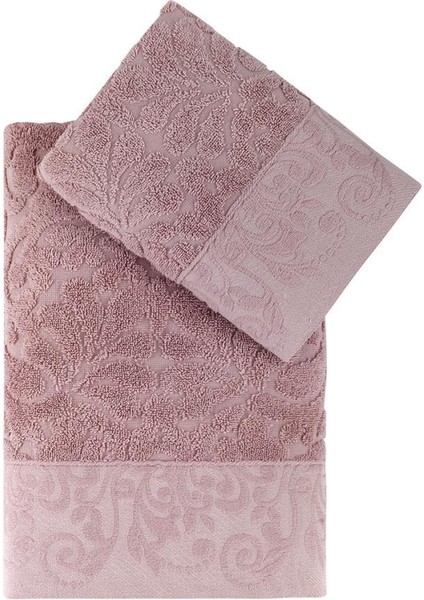 Cotton Jakarlı Novra Havlu Takımı 50X90 modelleri
