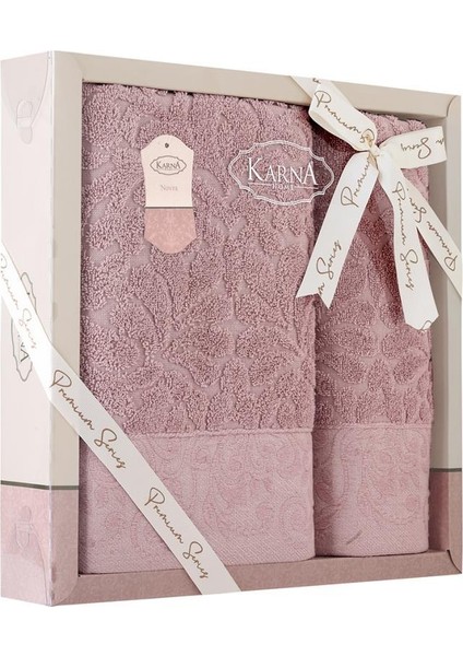 Cotton Jakarlı Novra Havlu Takımı 50X90 indirimleri