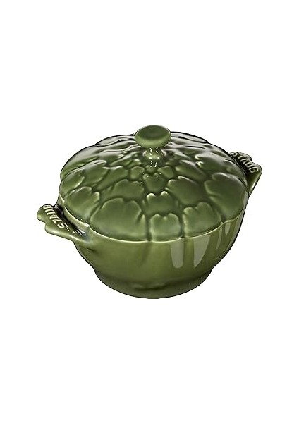 40500-326 Enginar Cocotte, 5,1 Inç (13 Cm), Fesleğen, Seramik, Isıya Dayanıklı, Seramik, Mikr