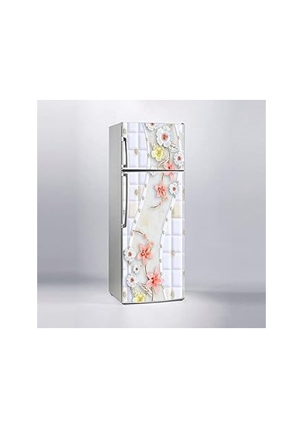 Buzdolabı Sticker Kaplama Dolap Kaplama Etiketi Pembe Kapitone