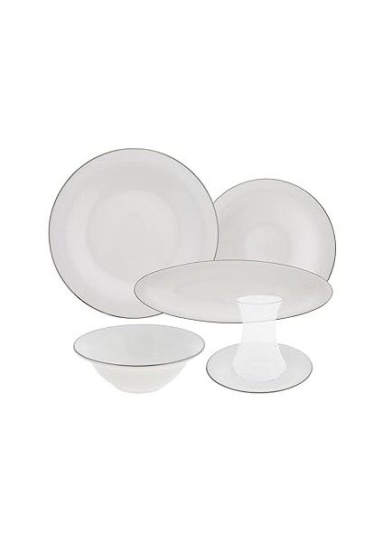 Fine Pearl New Fame Platin 26 Parça Kahvaltı Seti