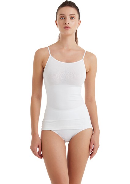 1481 BAYAN İLLUSİON BEYAZ KORSE ATLET