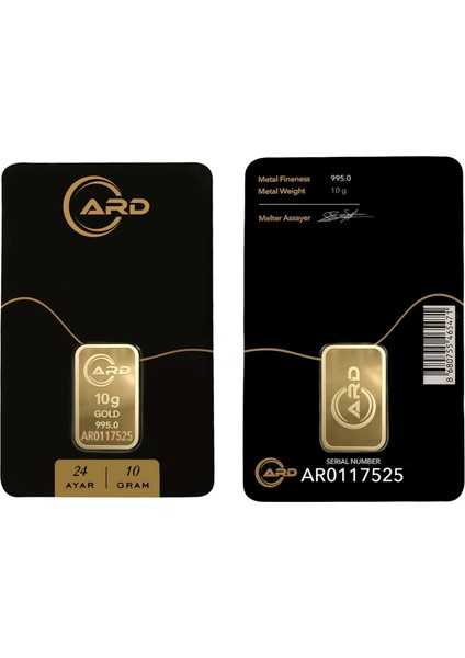 Ard 10 gr 995 24 Ayar Külçe Altın fiyatları