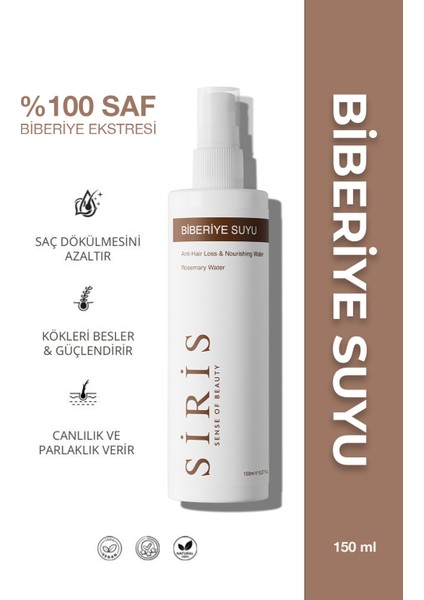 Biberiye Suyu Besleyici ve Saç Dökülmesini Önleyici Sprey