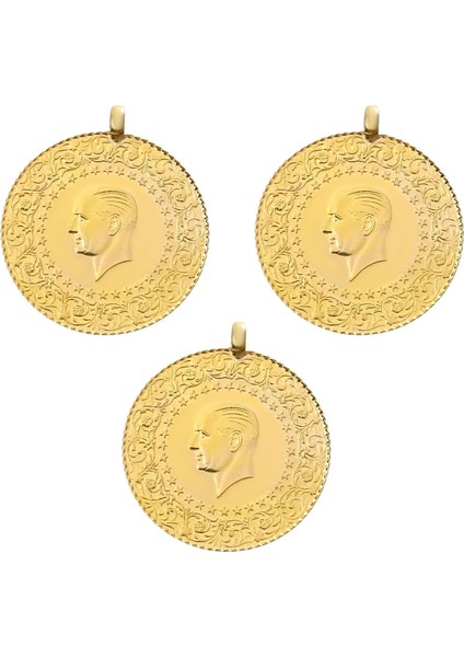 Yeni Kulplu Ziynet Çeyrek Altın 3 Adet