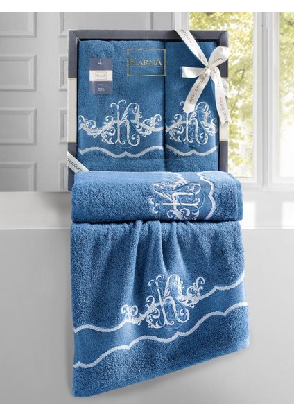 Cotton Nakışlı Adven Havlu Takımı 50X90