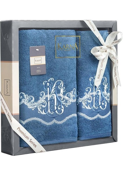 Cotton Nakışlı Adven Havlu Takımı 50X90 modelleri