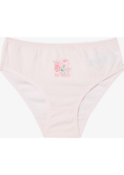 Kız Çocuk Rose 5li Çok Renkli Slip Külot