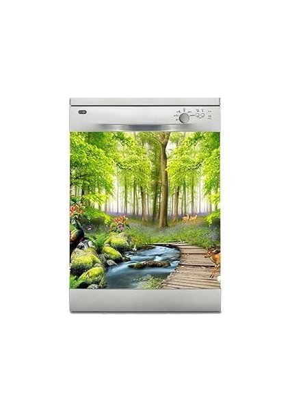 Bulaşık Makinesi Sticker Kaplama Beyaz Eşya Kaplama Yol Ağaç