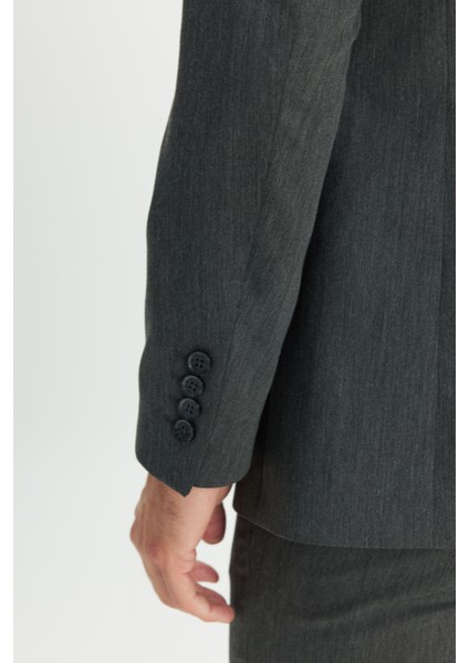 Slim Fit Dar Kesim Mono Yaka Takım Elbise indirimleri