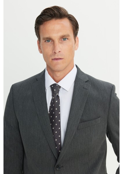 Slim Fit Dar Kesim Mono Yaka Takım Elbise fırsatları