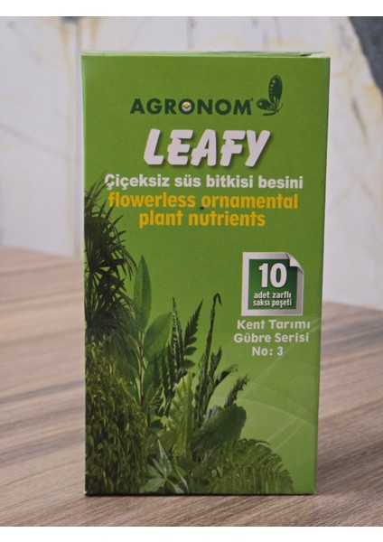 Leafy Çiçeksiz Süs Bitkisi Besini