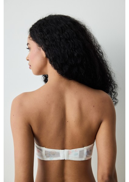 Lotus Broderie Ekru Sütyen