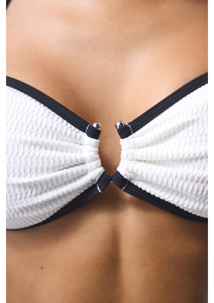 Beyaz Nicole Straplez Bikini Üstü indirimleri