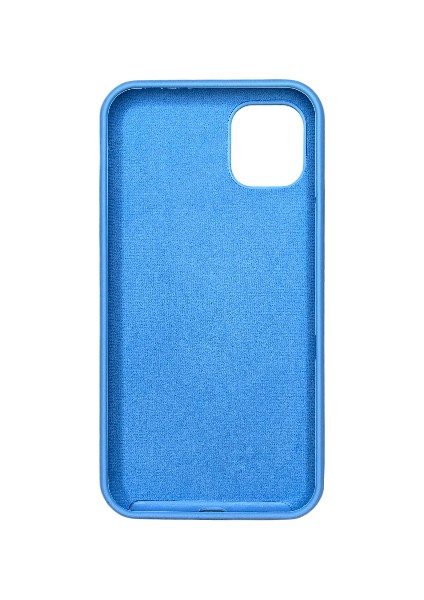 iPhone 11 Pro Uyumlu Mavi Lansman Içi Kadife Yumuşak Kılıf
