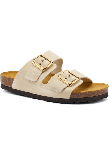 Kadın Terlik 17D8 Frau Velour-S Cappuccino (Taupe)