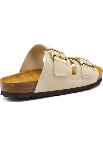 Kadın Terlik 17D8 Frau Velour-S Cappuccino (Taupe) modelleri