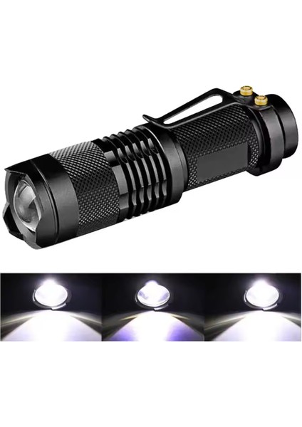 Ultra Güçlü Su Geçirmez Alüminyum Zoom Özellikli El Feneri