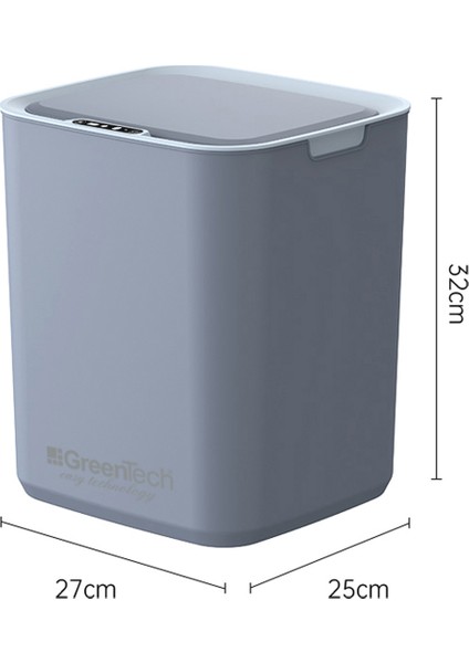 Sensörlü 22 Litre Çöp Kovası (Şarj Edilebilir Lityum Pilli) / GT-SC05 Beyaz