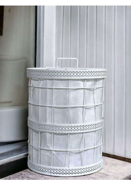 40 x 50 Çamaşır Sepeti Düzenleyici Çok Amaçlı Sepet 60 L Beyaz Metal fiyatları