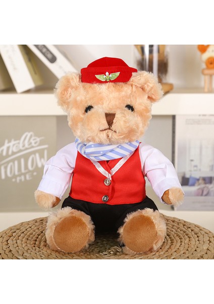 1 Adet Karikatür Iyi Şanslar Bebek Ayı Bebek Üniforma Oyuncak Ayı Peluş Oyuncaklar Erkekler, Kadınlar ve Çocuklar Için Hediyeler (Yurt Dışından)