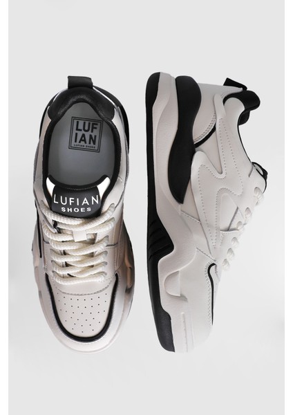 Maya Kadın Sneaker Ayakkabı Bej Siyah indirimleri