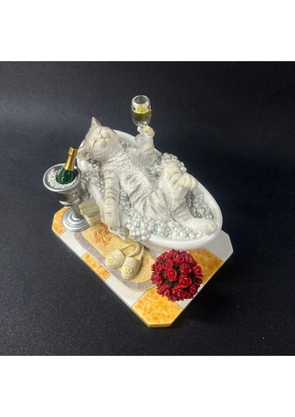 Banyo Keyfi Kedi Mini Biblo Veronese Design