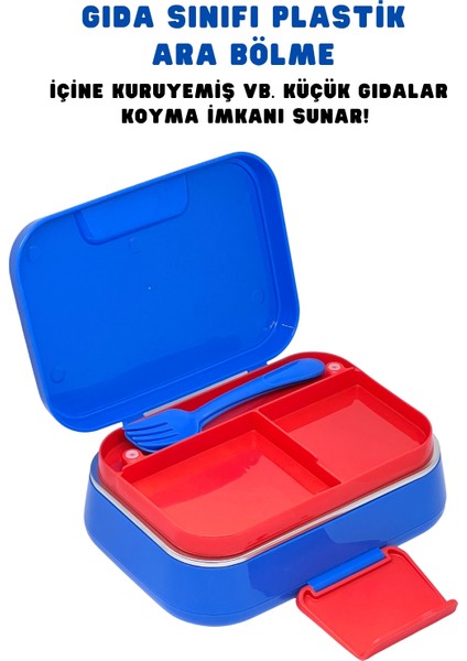 Bento 1030ML Lunchbox Hotwheels Lisanslı Tek Katlı 2 Bölmeli Paslanmaz Çelik Sefer Tası Yemek Kutu fırsatları