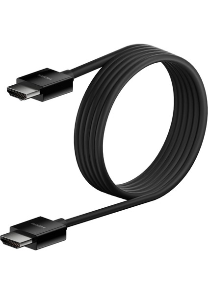 Yüksek Kaliteli Ultra Highspeed Hdmı-2.1 Kablo, 4k/dolby Vision Hdr, Tv'den Optimum Oynatma, 2,2 M - Siyah
